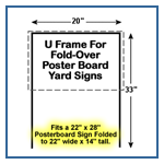 U-wires for signs to fold to 22x14