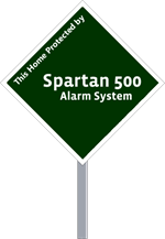 Wholesale Security Sign Diamond Shape - One Color